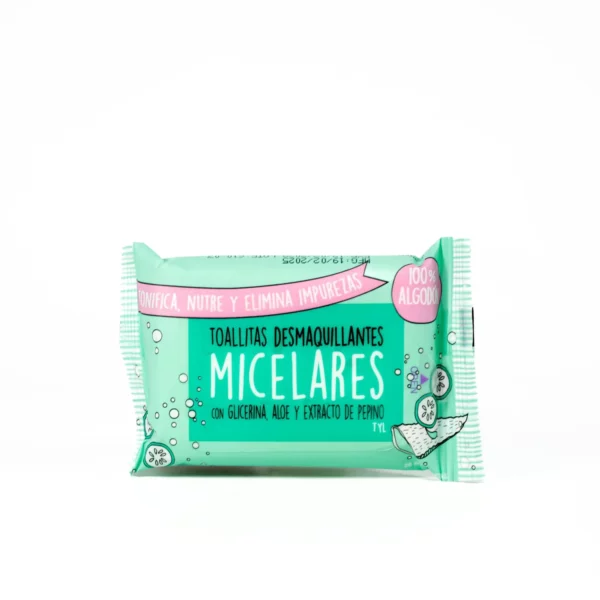 Toallitas Desmaquillantes Micelares Thelma & Louise con Glicerina, Aloe y Extracto de Pepino