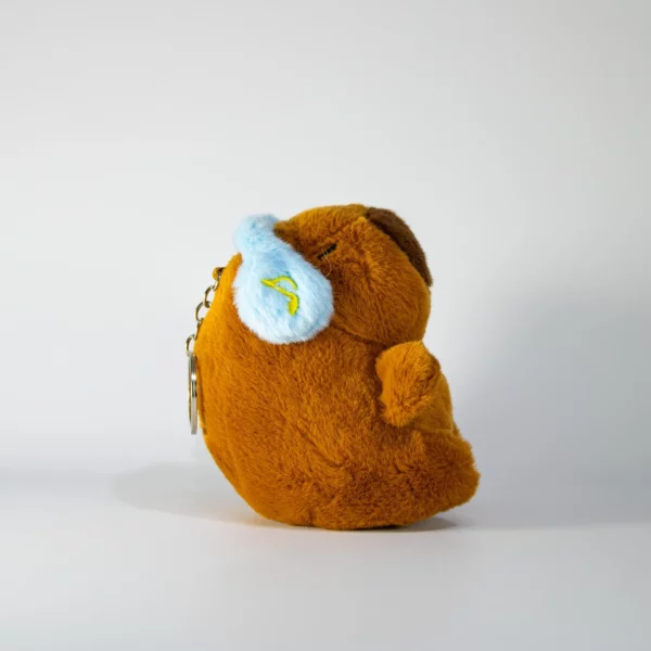 Llavero Peluche Capybara con Auriculares