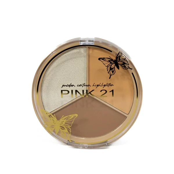 Paleta Powder, Highlighter & Contour Pink 21 “Butterfly Glow”