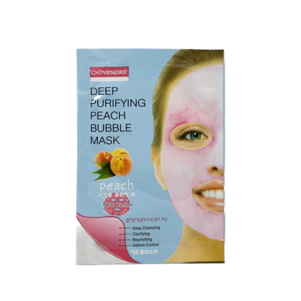 Mascarilla Facial de Burbujas Purificante Peach CHOVEMOAR
