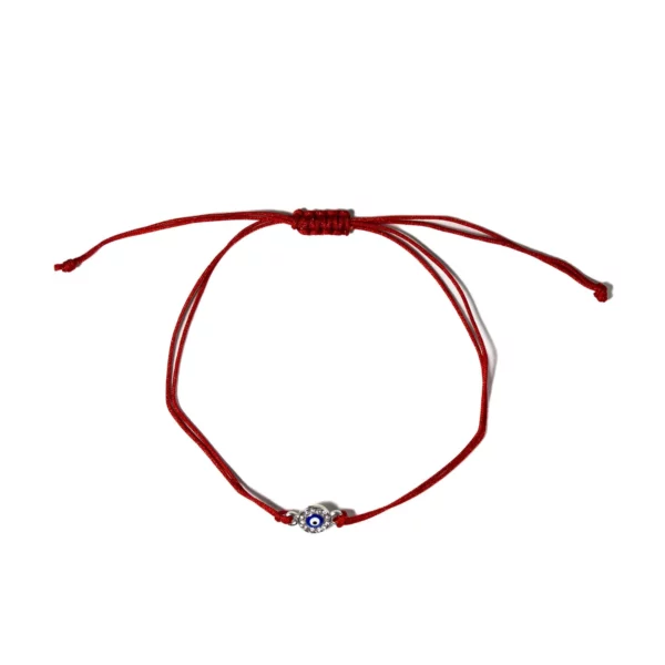 Pulsera Bossa Ojo Protector Ajustable Roja