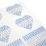 Strass Autoadhesivo Corazón + Bandera Argentina - Imagen 2