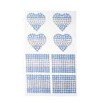 Strass Autoadhesivo Corazón + Bandera Argentina